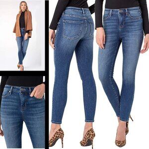 Liverpool women's Abby Hi-rise ankle skinny 28" inseam - shade Sequoia size 6